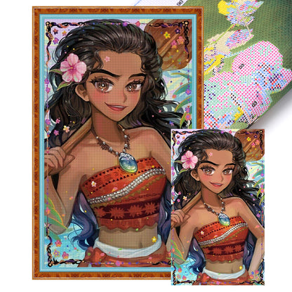 Disney-Princess Moana - 11CT Stamped Cross Stitch 40*65CM