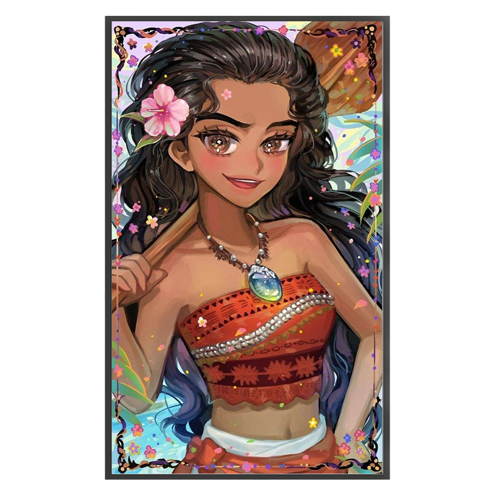 Disney-Princess Moana - 11CT Stamped Cross Stitch 40*65CM