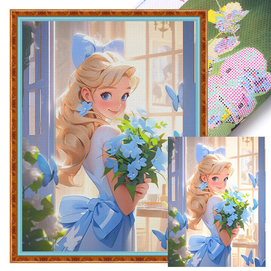 Disney-Princess Aurora - 11CT Stamped Cross Stitch 50*65CM
