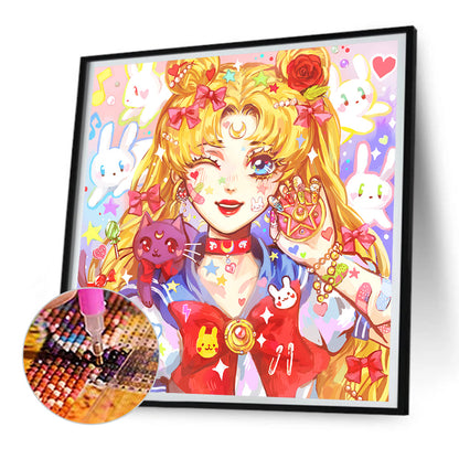 Sailor Moon - Full Round Drill Diamond Painting 30*30CM