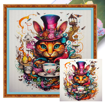 Alice Rabbit - 11CT Stamped Cross Stitch 50*50CM