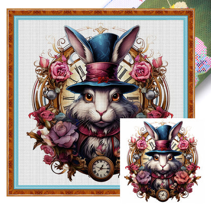 Alice Rabbit - 11CT Stamped Cross Stitch 50*50CM