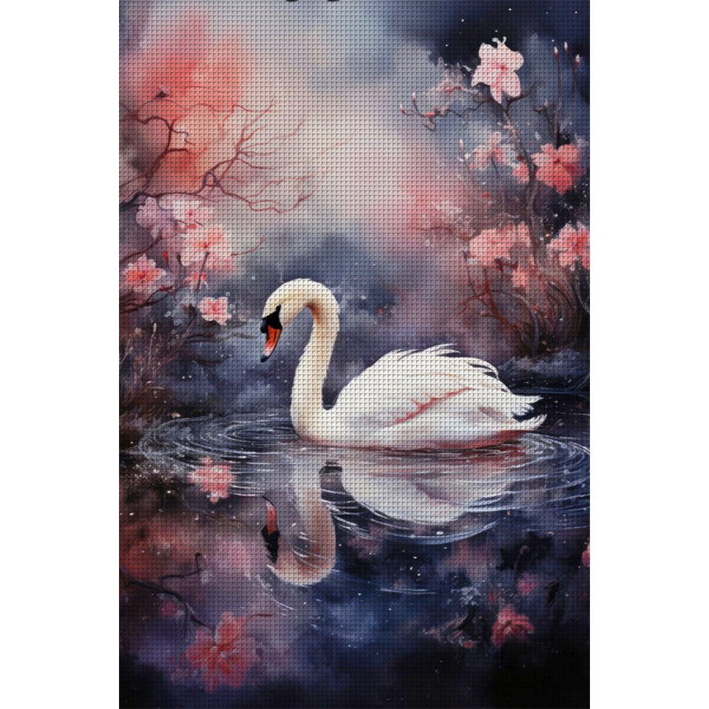 Swan - 11CT Stamped Cross Stitch 50*75CM