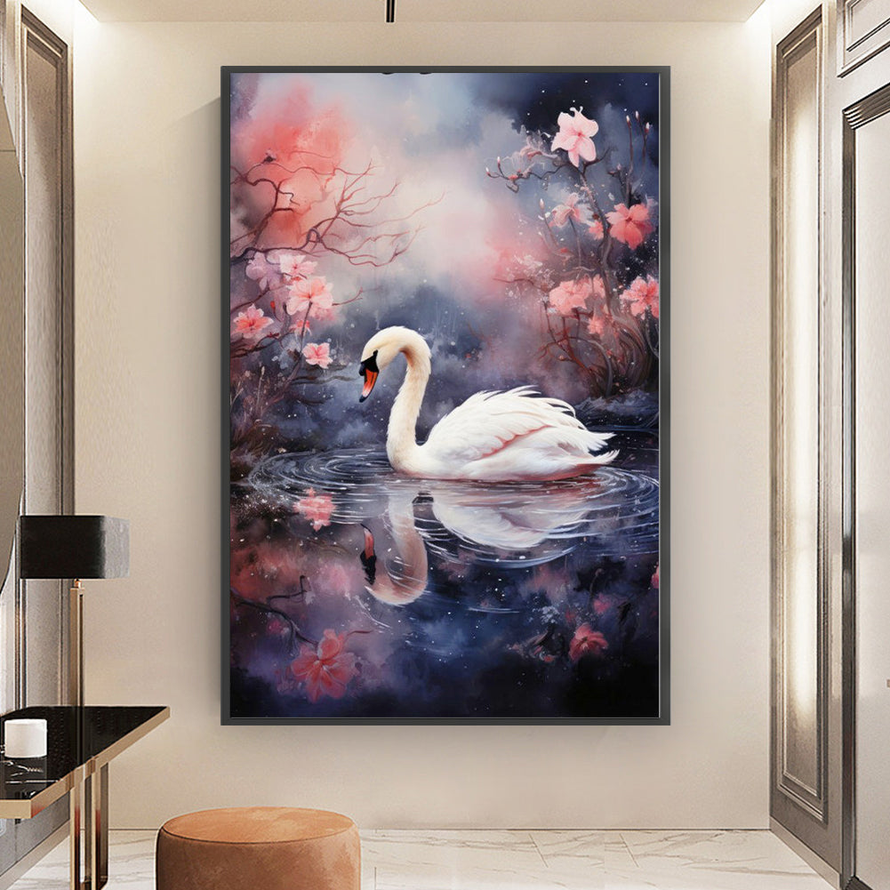 Swan - 11CT Stamped Cross Stitch 50*75CM