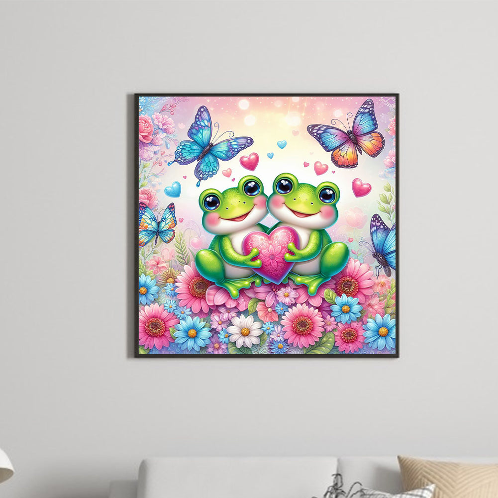 Flower Frog - Full Round Drill Diamond Painting 30*30CM
