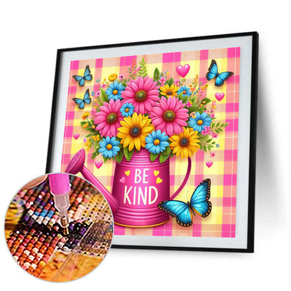 Flowers - Full Round Drill Diamond Painting 30*30CM