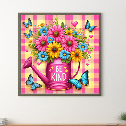 Flowers - Full Round Drill Diamond Painting 30*30CM