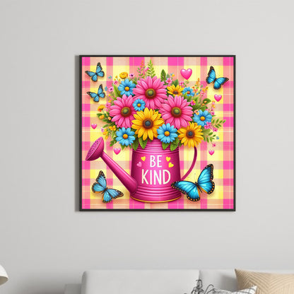 Flowers - Full Round Drill Diamond Painting 30*30CM