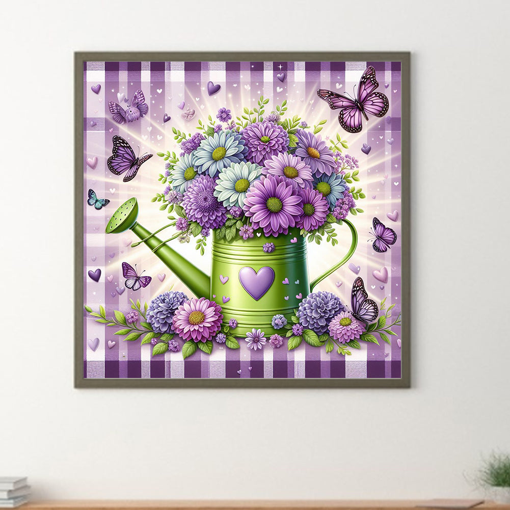 Flowers - Full Round Drill Diamond Painting 30*30CM