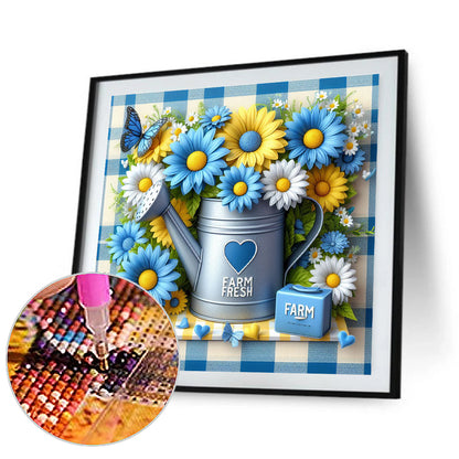 Flowers - Full Round Drill Diamond Painting 30*30CM