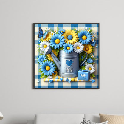 Flowers - Full Round Drill Diamond Painting 30*30CM