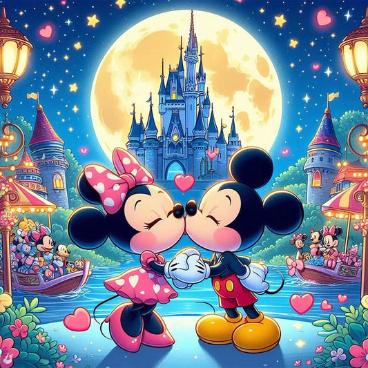 Mickey And Minnie - Full Round Drill Diamond Painting 30*30CM