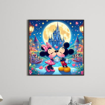 Mickey And Minnie - Full Round Drill Diamond Painting 30*30CM