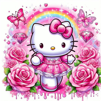 Hello Kitty - Full Round Drill Diamond Painting 30*30CM