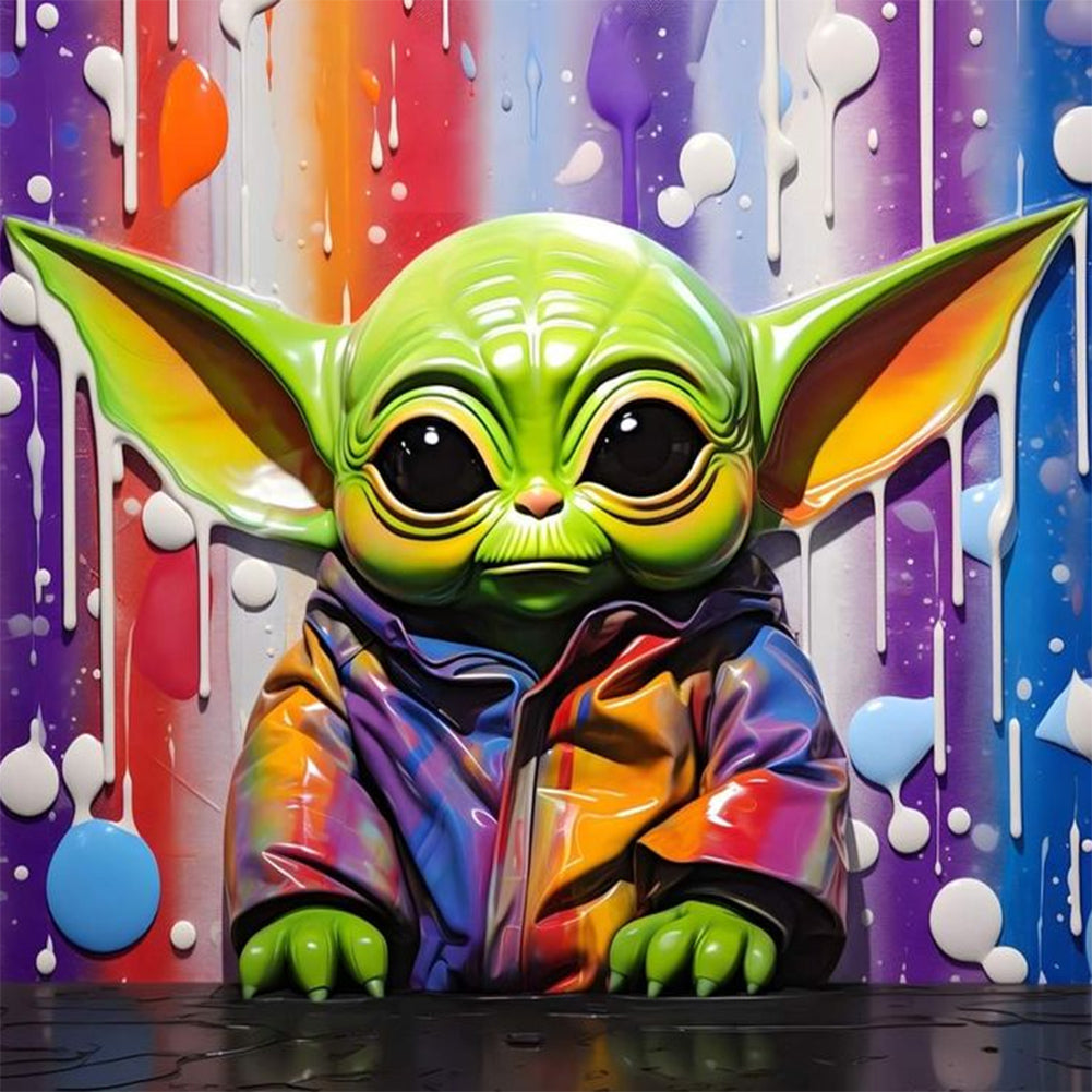 Yoda - Full Round Drill Diamond Painting 30*30CM