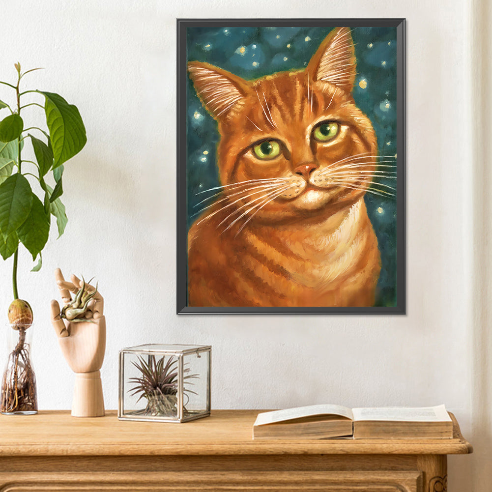 Fat Cat - Full Round Drill Diamond Painting 30*40CM