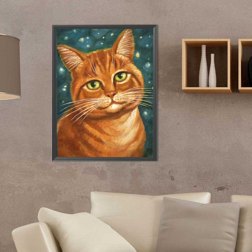 Fat Cat - Full Round Drill Diamond Painting 30*40CM