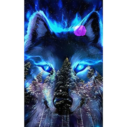 Wolf - Full Round Drill Diamond Painting 30*50CM