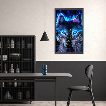 Wolf - Full Round Drill Diamond Painting 30*50CM