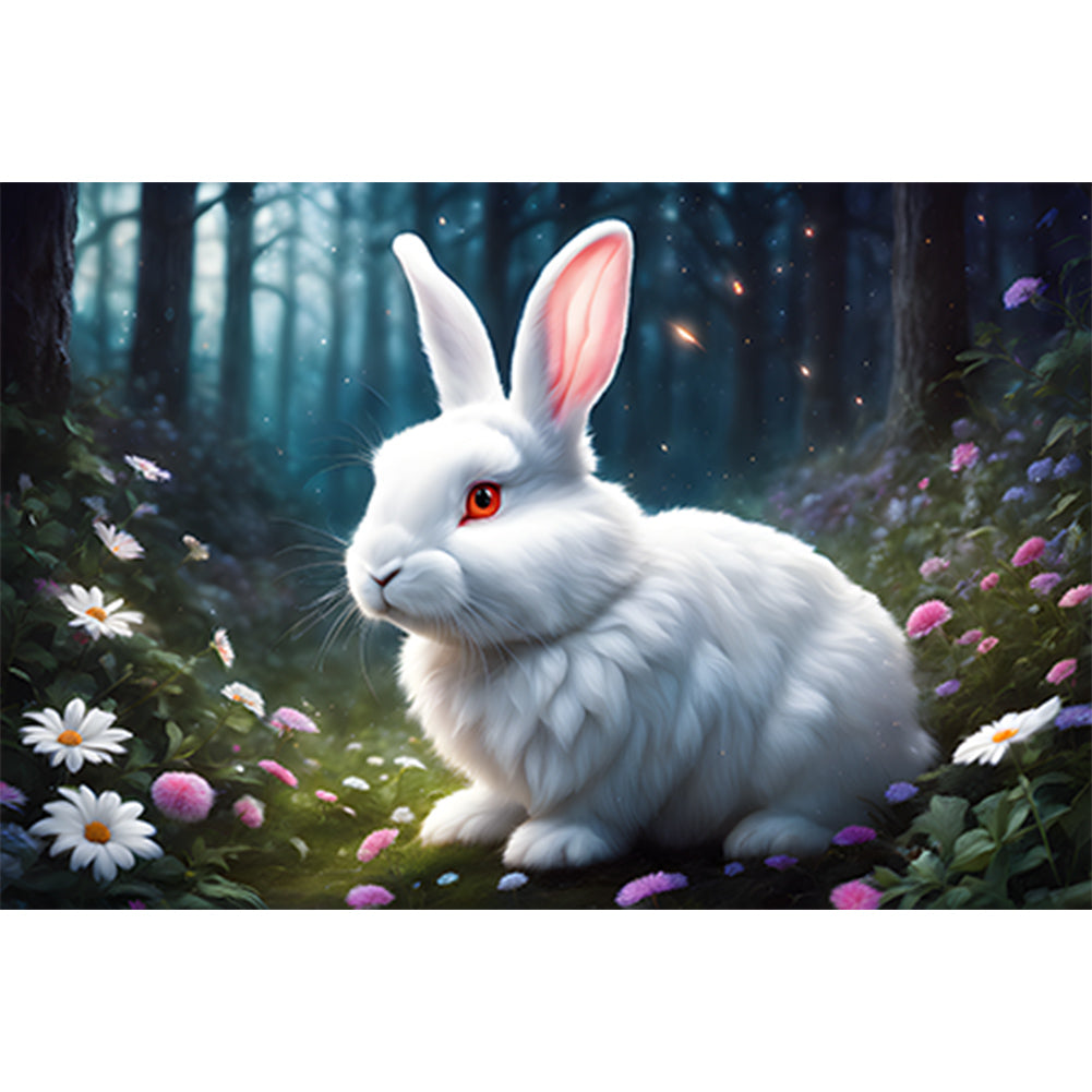 Rabbit - Full Round Drill Diamond Painting 45*30CM