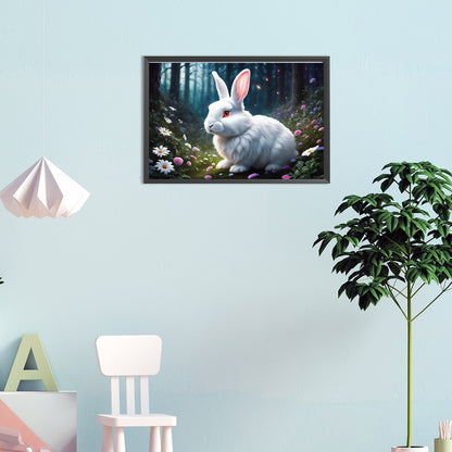 Rabbit - Full Round Drill Diamond Painting 45*30CM