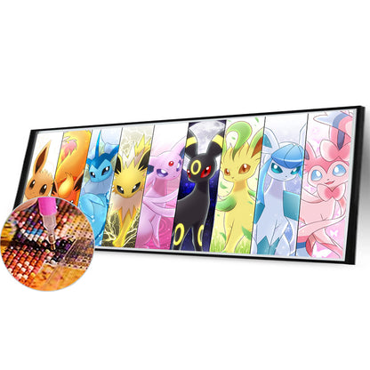 Pokemon Evolution - Full Round Drill Diamond Painting 100*40CM