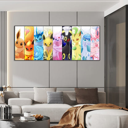 Pokemon Evolution - Full Round Drill Diamond Painting 100*40CM