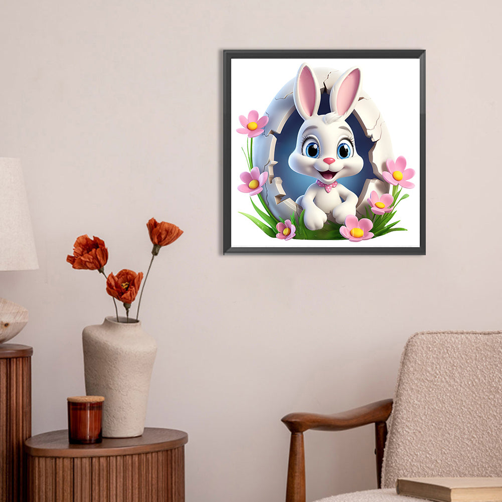 Rabbit - Full Round Drill Diamond Painting 30*30CM