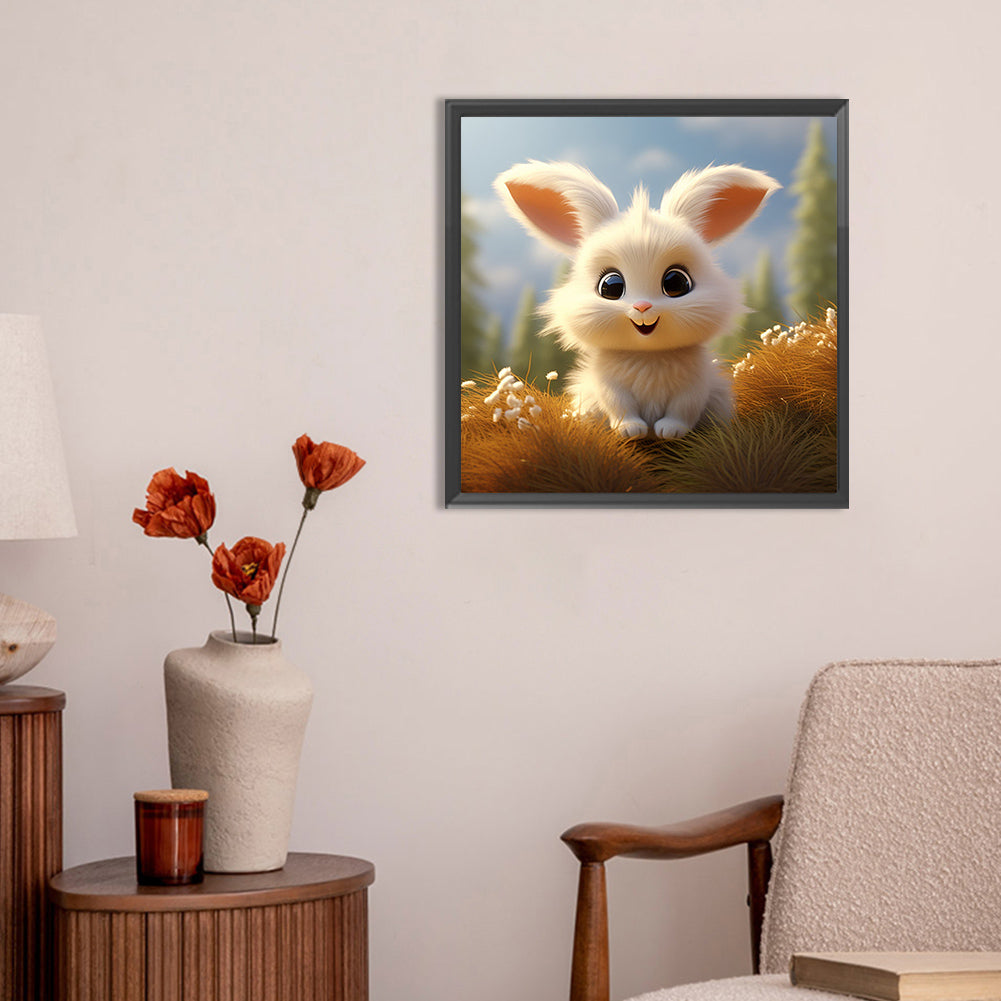 Rabbit - Full Round Drill Diamond Painting 30*30CM