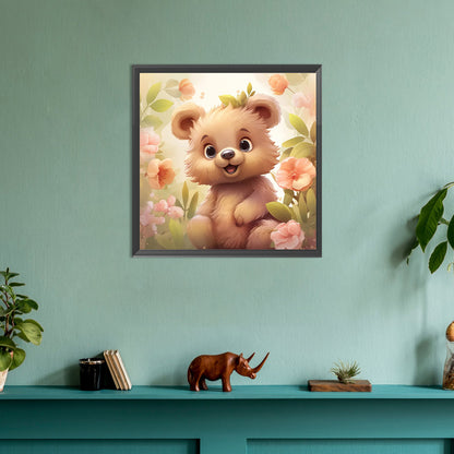 Bear - Full Round Drill Diamond Painting 30*30CM