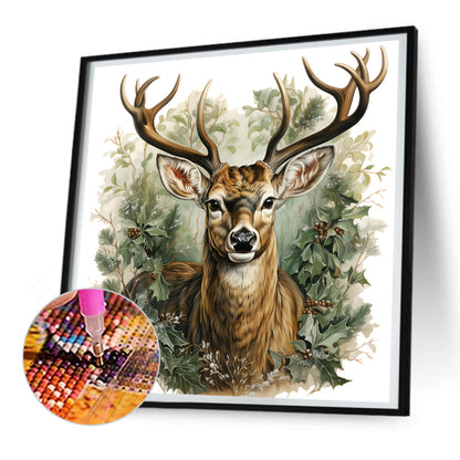 Elk - Full Round Drill Diamond Painting 30*30CM