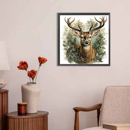 Elk - Full Round Drill Diamond Painting 30*30CM