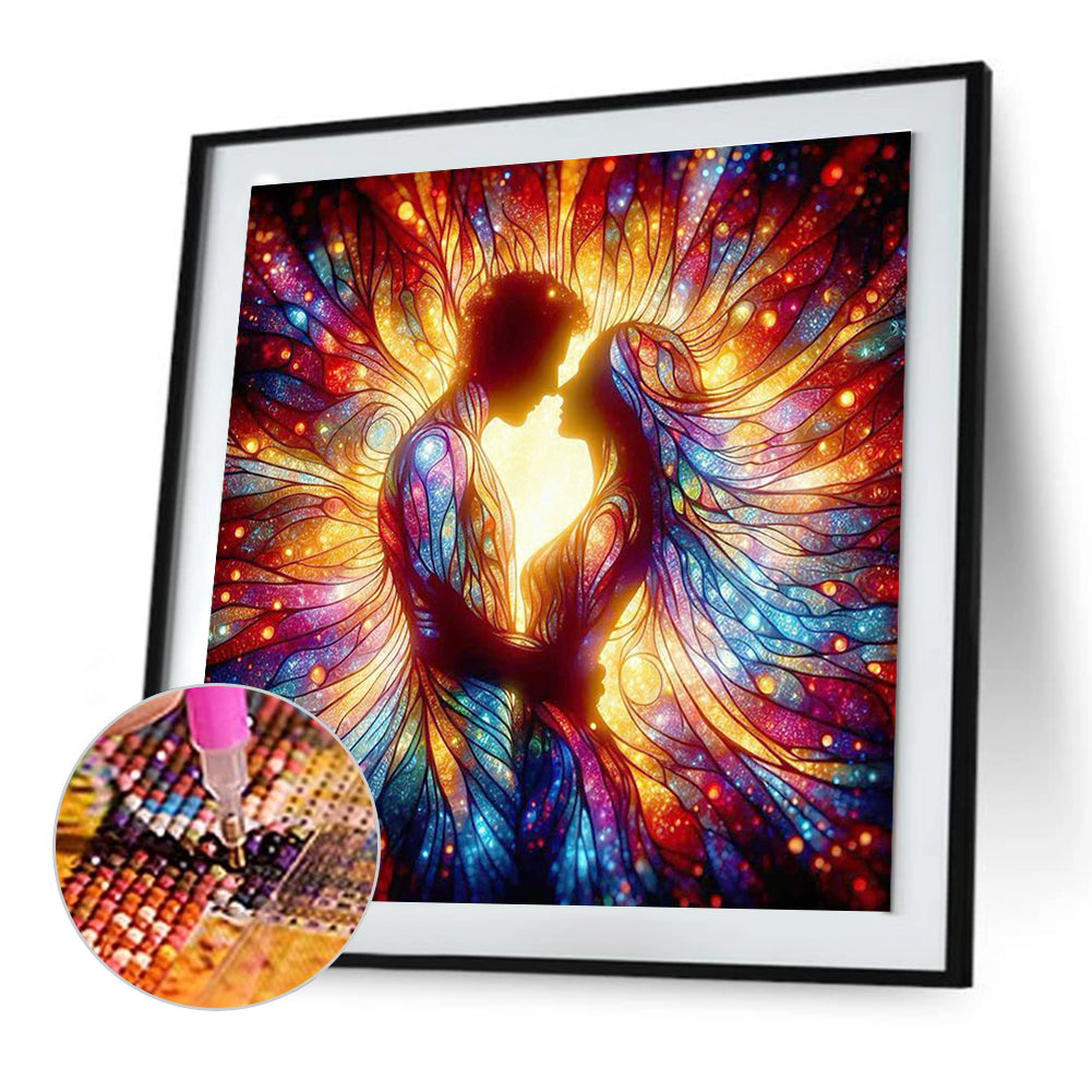 Colorful Lovers - Full Round Drill Diamond Painting 30*30CM