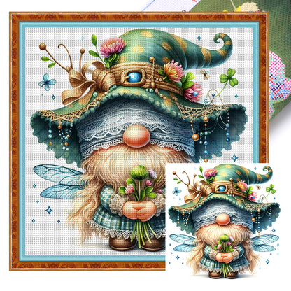 Dragonfly Goblin - 11CT Stamped Cross Stitch 45*45CM