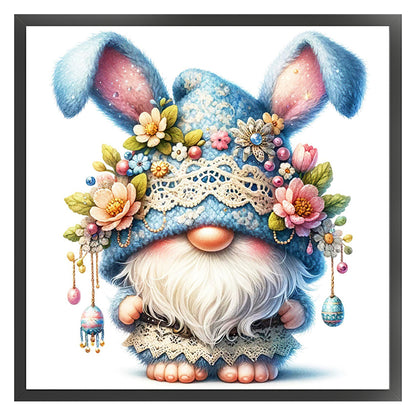 Easter Bunny Gnome - 11CT Stamped Cross Stitch 45*45CM