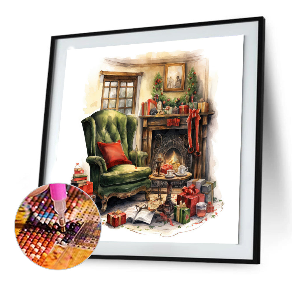 Indoor Sofa - Full Round Drill Diamond Painting 30*30CM