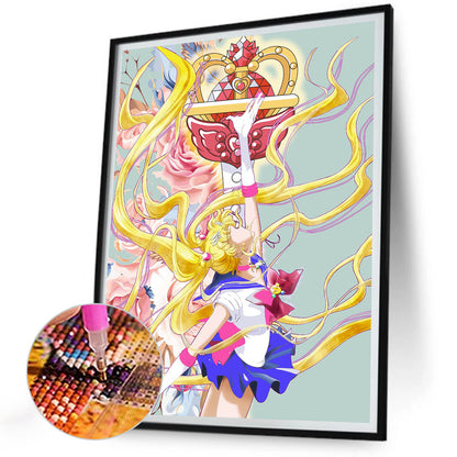 Sailor Moon - Full Round Drill Diamond Painting 30*40CM