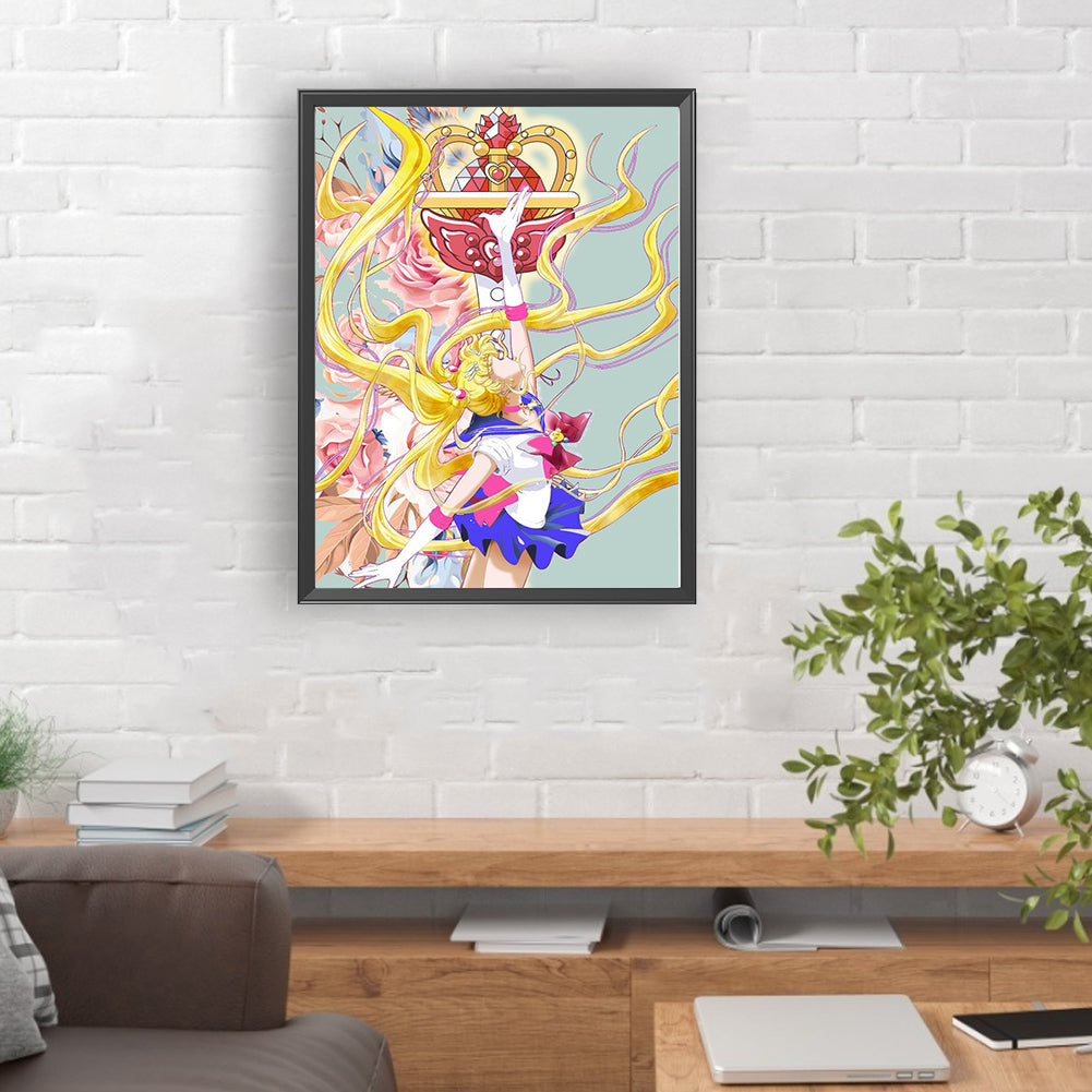 Sailor Moon - Full Round Drill Diamond Painting 30*40CM