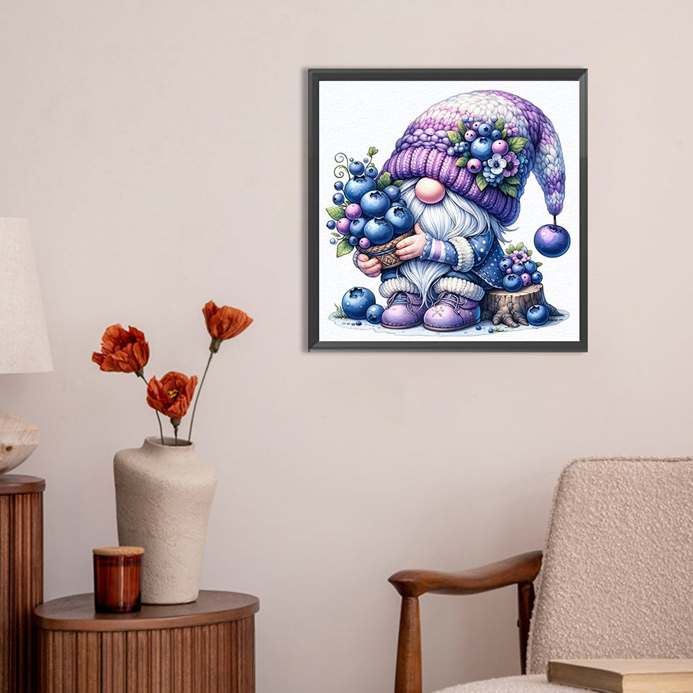 Grape Gnome - Full Round Drill Diamond Painting 30*30CM