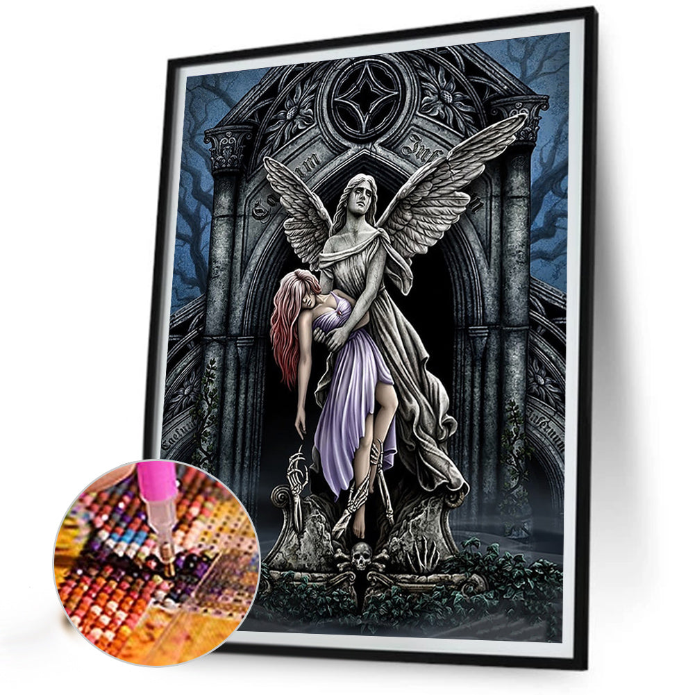 Sad Angel - Full Round Drill Diamond Painting 40*50CM