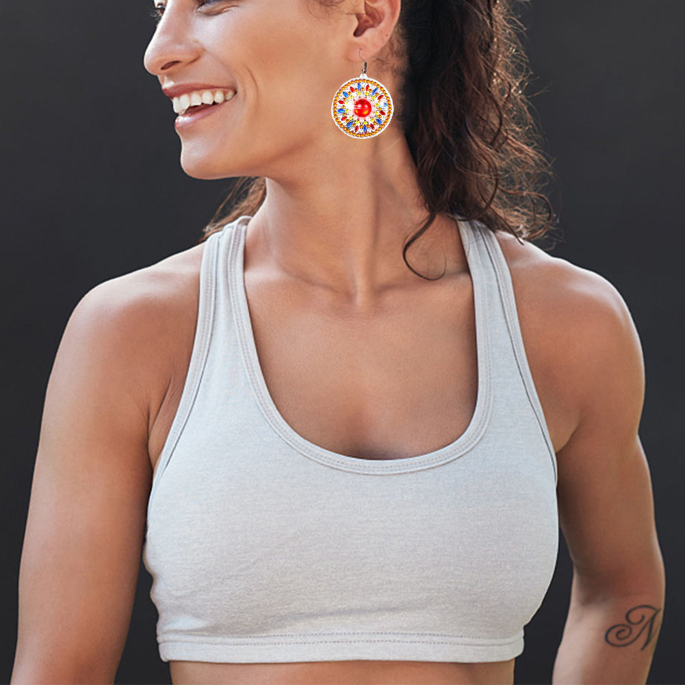 8 Pairs Double Sided Diamond Painting DIY Earring Making Kit for Women Girls (2)