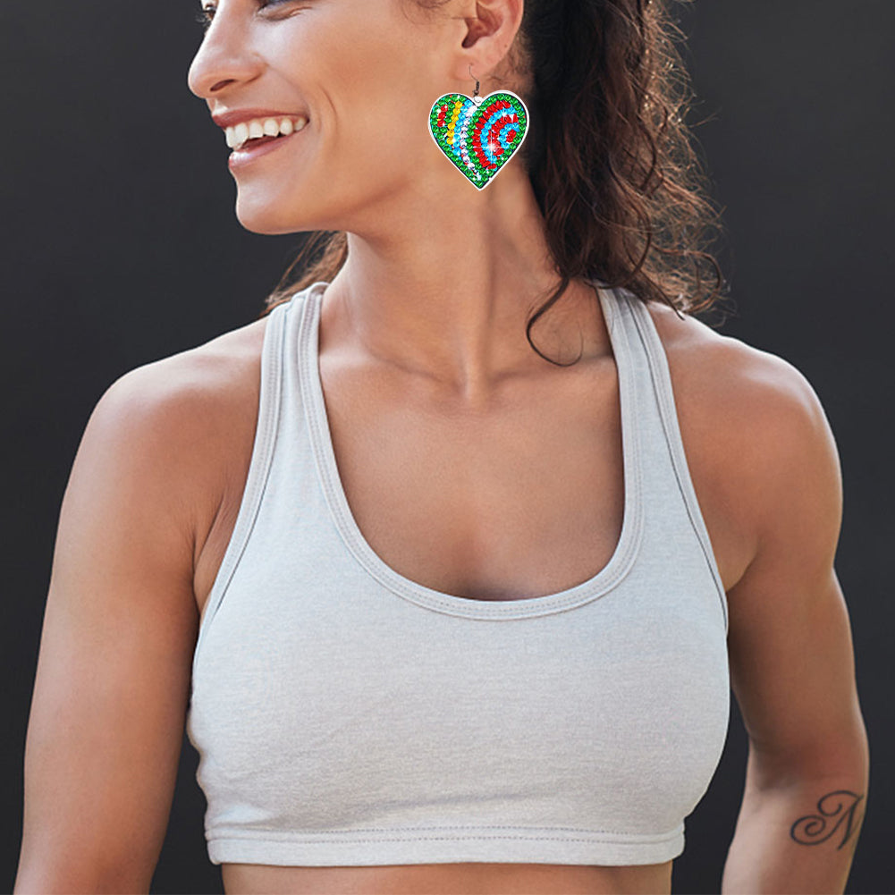 8 Pairs Double Sided Diamond Painting DIY Earring Making Kit for Women Girls (4)