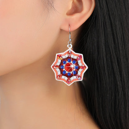 8 Pairs Double Sided Diamond Painting DIY Earring Making Kit for Women Girls (5)