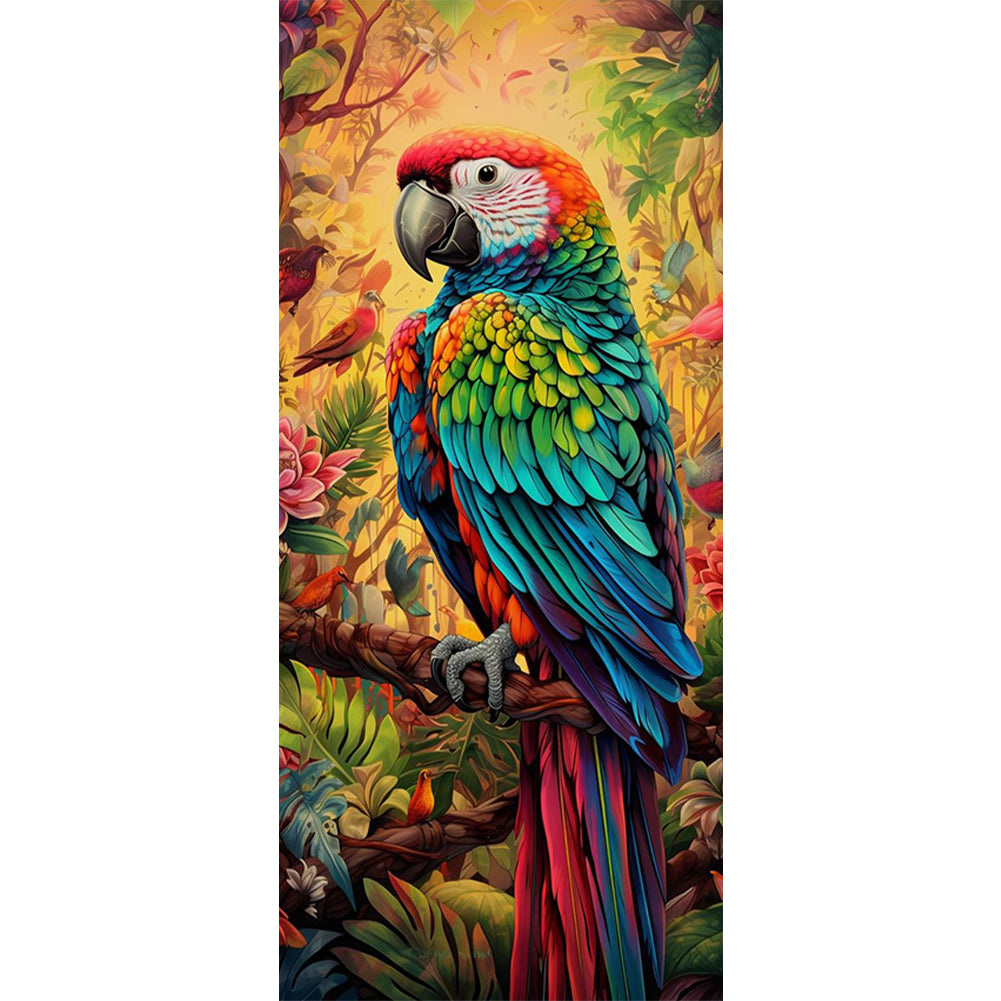 Parrot - 11CT Stamped Cross Stitch 30*65CM