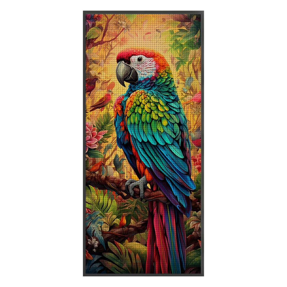 Parrot - 11CT Stamped Cross Stitch 30*65CM