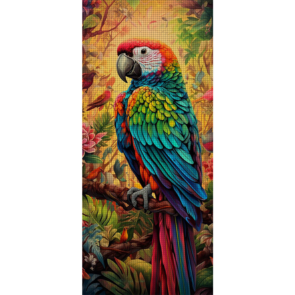 Parrot - 11CT Stamped Cross Stitch 30*65CM