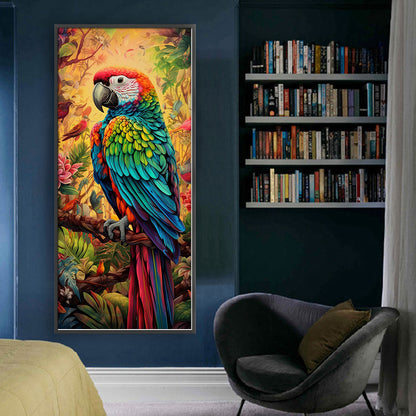 Parrot - 11CT Stamped Cross Stitch 30*65CM