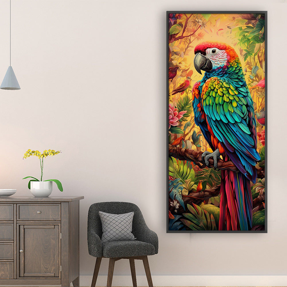 Parrot - 11CT Stamped Cross Stitch 30*65CM