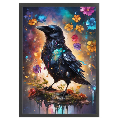 Flowers And Crows - 11CT Stamped Cross Stitch 40*60CM