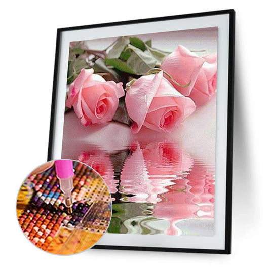 Rose - Full Round Drill Diamond Painting 40*30CM